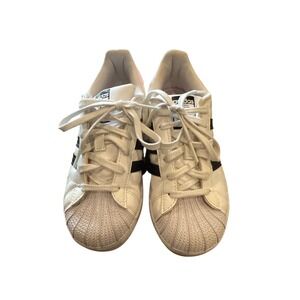 Adidas Superstar Kids White Black Athletic Sneakers Classic Style Shoes‎